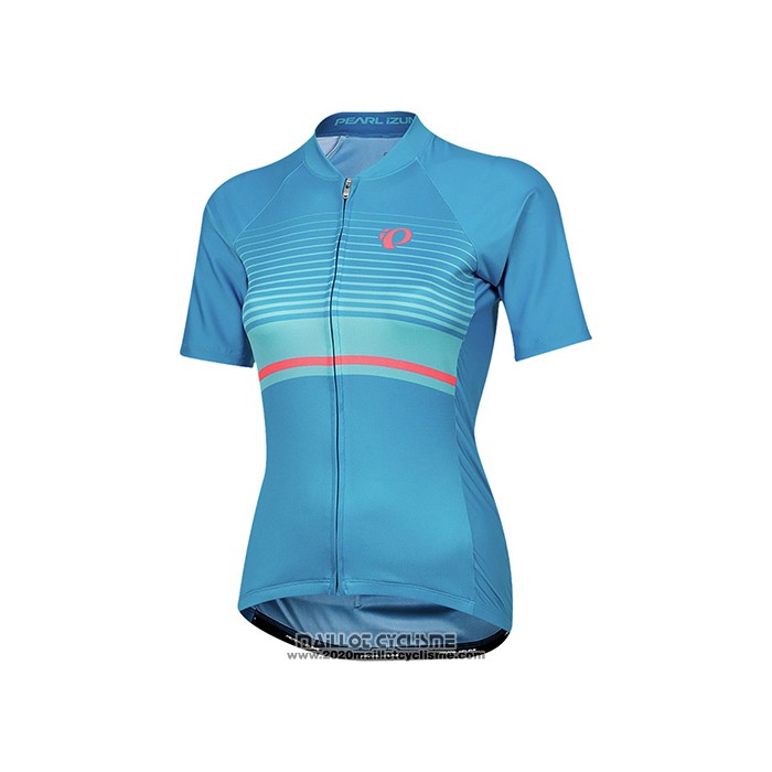 2021 Maillot Cyclisme Femme Pearl Izumi Azur Manches Courtes et Cuissard